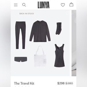 Lunya Travel Kit XL new in bag